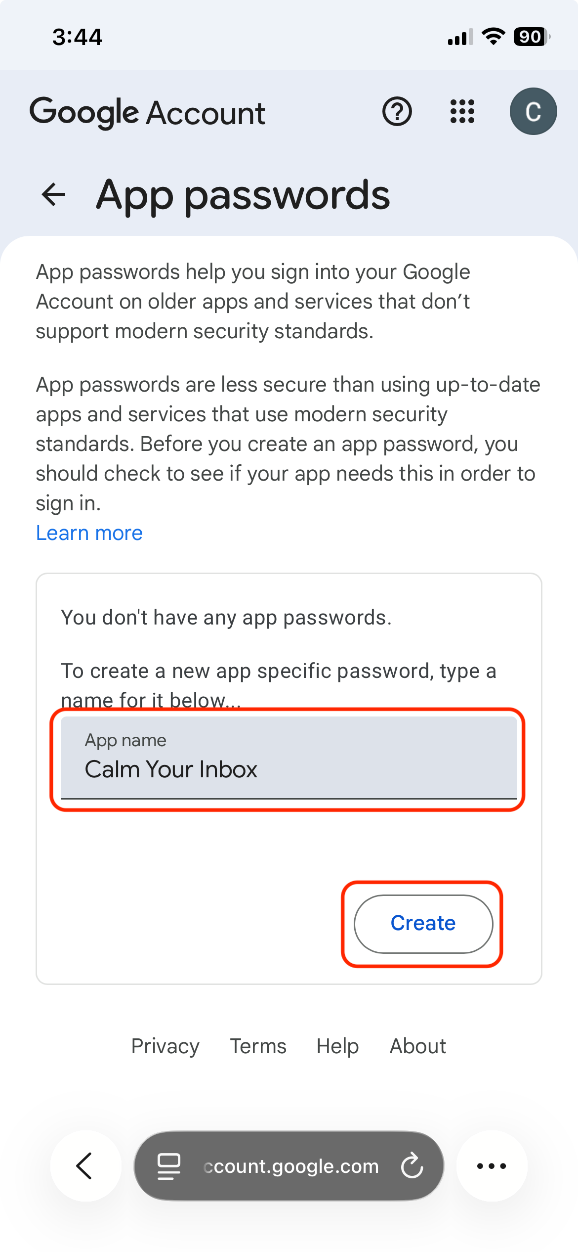 Handle one sender at a time